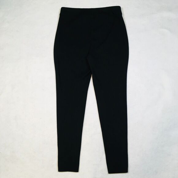 Chicos Womens M (Chicos Sz 1) Black Ponte Ankle Pants Leggings Studded Rivets - Picture 9 of 11